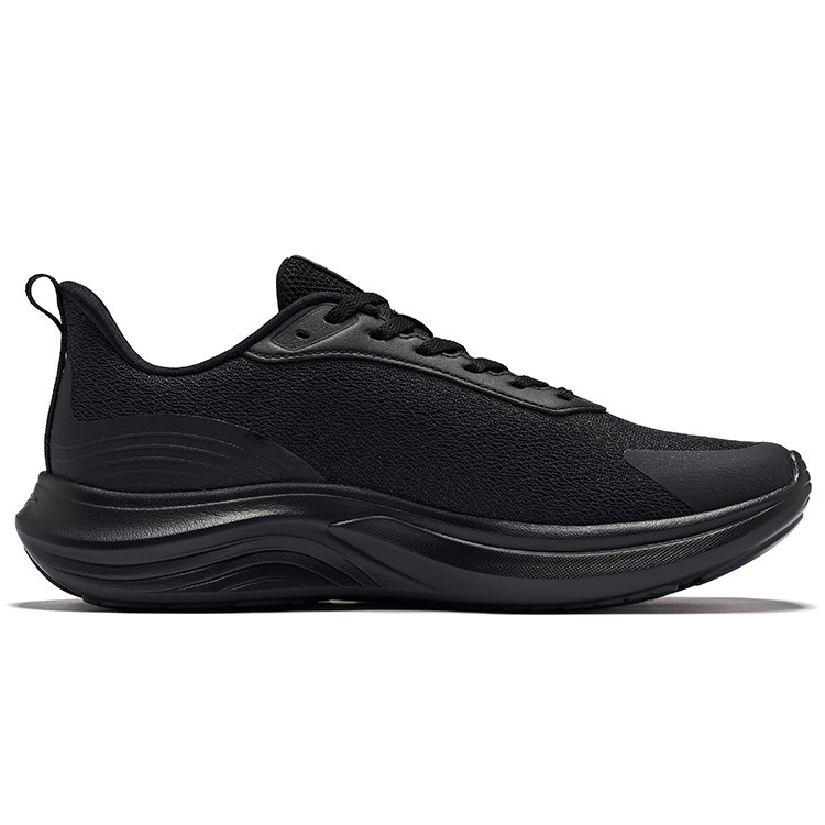Erke Yun Yi Cushioning Breathable Rebound Low top Casual Running Shoes Men’s Jet Black