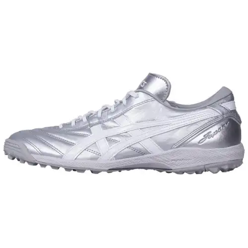 ASICS C3 TF Turf Artificial Turf Abrasion Resistant Soccer Shoes Unisex Silver