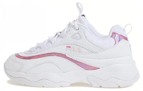 FILA Ray Cushioning, Wear Resistant Low top Running Shoes Women's White Pink