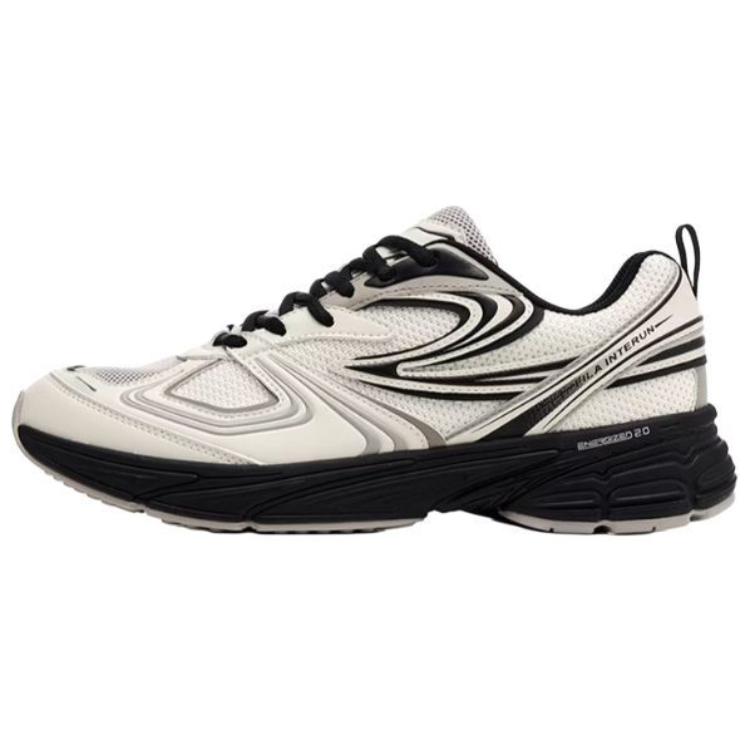 FILA Interrun Low top Casual Running Shoes Unisex Silver White