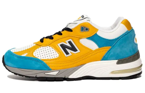 991 Sneakersnstuff x 991 Wmns New Balance Made in England 'Blue Yellow' Women's