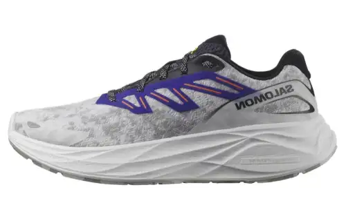 SALOMON Aero Glide Comfortable Cushioning Low top Running Shoes Men's Gray Blue