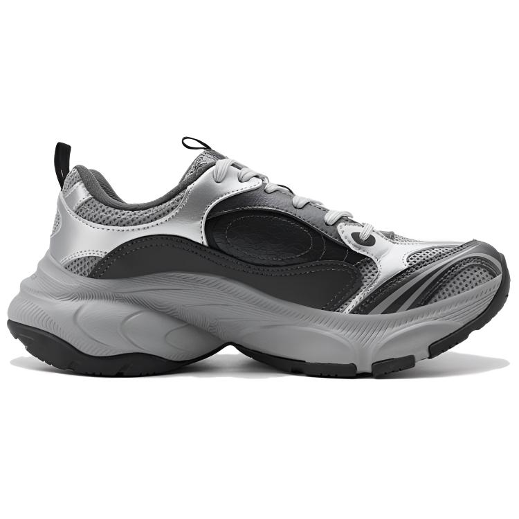 PEAK Cushioning Slip Resistant Rebound Low top Casual Running Shoes Unisex Black Coffee Brown