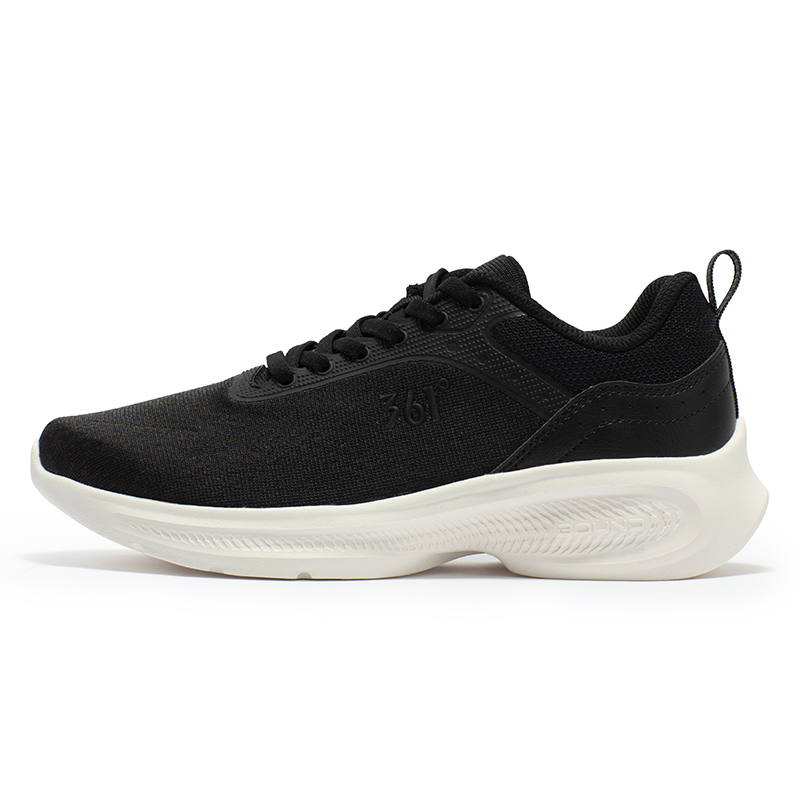 361° Slip Resistant, Abrasion Resistant, Breathable Low top Casual Running Shoes Women’s Black White
