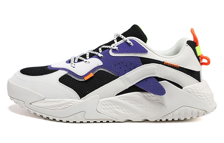 PEAK Mesh Cushioning Low top Running Shoes Men’s White Black