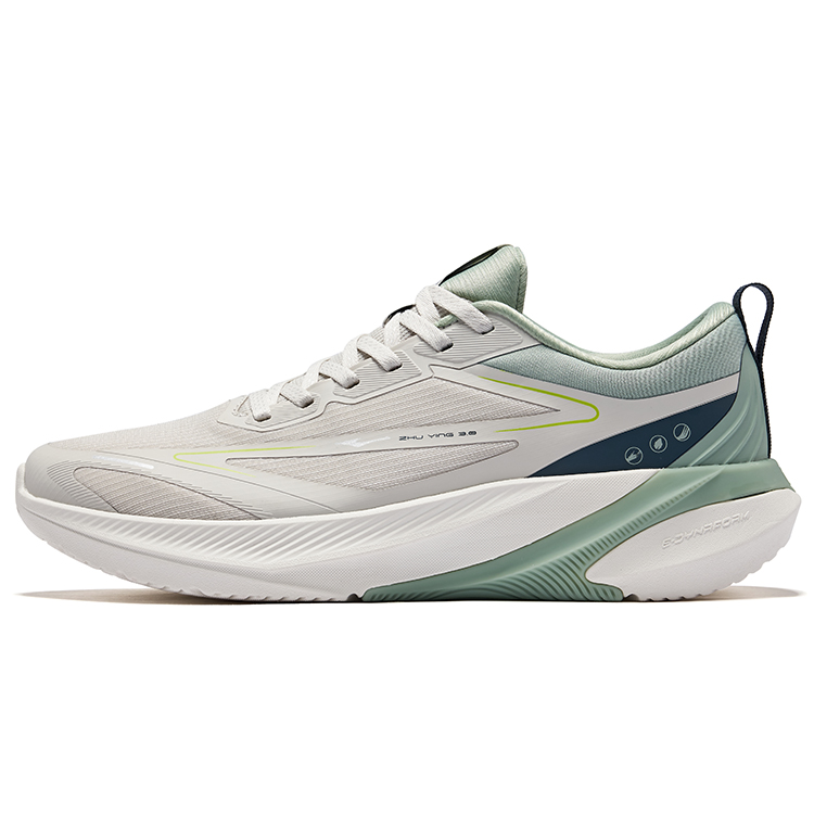 Erke Cushioning Rebound Low top City Commuting Running Shoes Men’s Wild Gray Emerald Wave