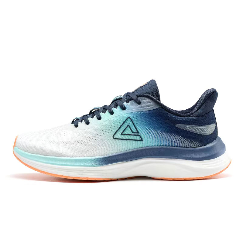 PEAK Cushioning Lightweight Cushioning Lightweight Low top Casual Running Shoes Men’s Ecru Blue