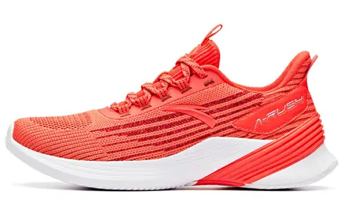 Anta Comfortable Cushioning Low top Running Shoes Men's Neon Red