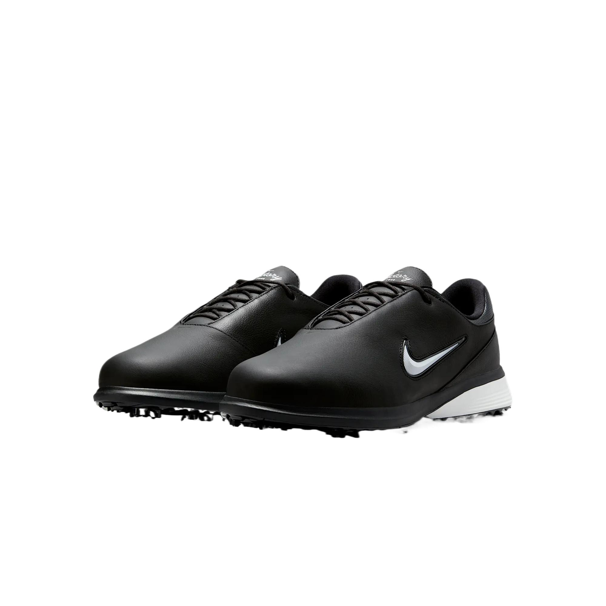 Nike Victory Tour 4 Leather Abrasion Resistant Abrasion Resistant Low top Golf Shoes Unisex Black
