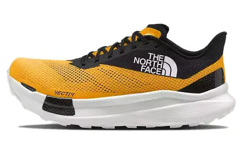 THE NORTH FACE SUMMIT Cushioning Slip Resistant Low top Running Shoes Men's Yellow Black