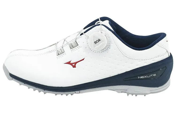 Mizuno Golf Nexlite O06 Boaladies Low top Golf Shoes Women's White Dark Blue