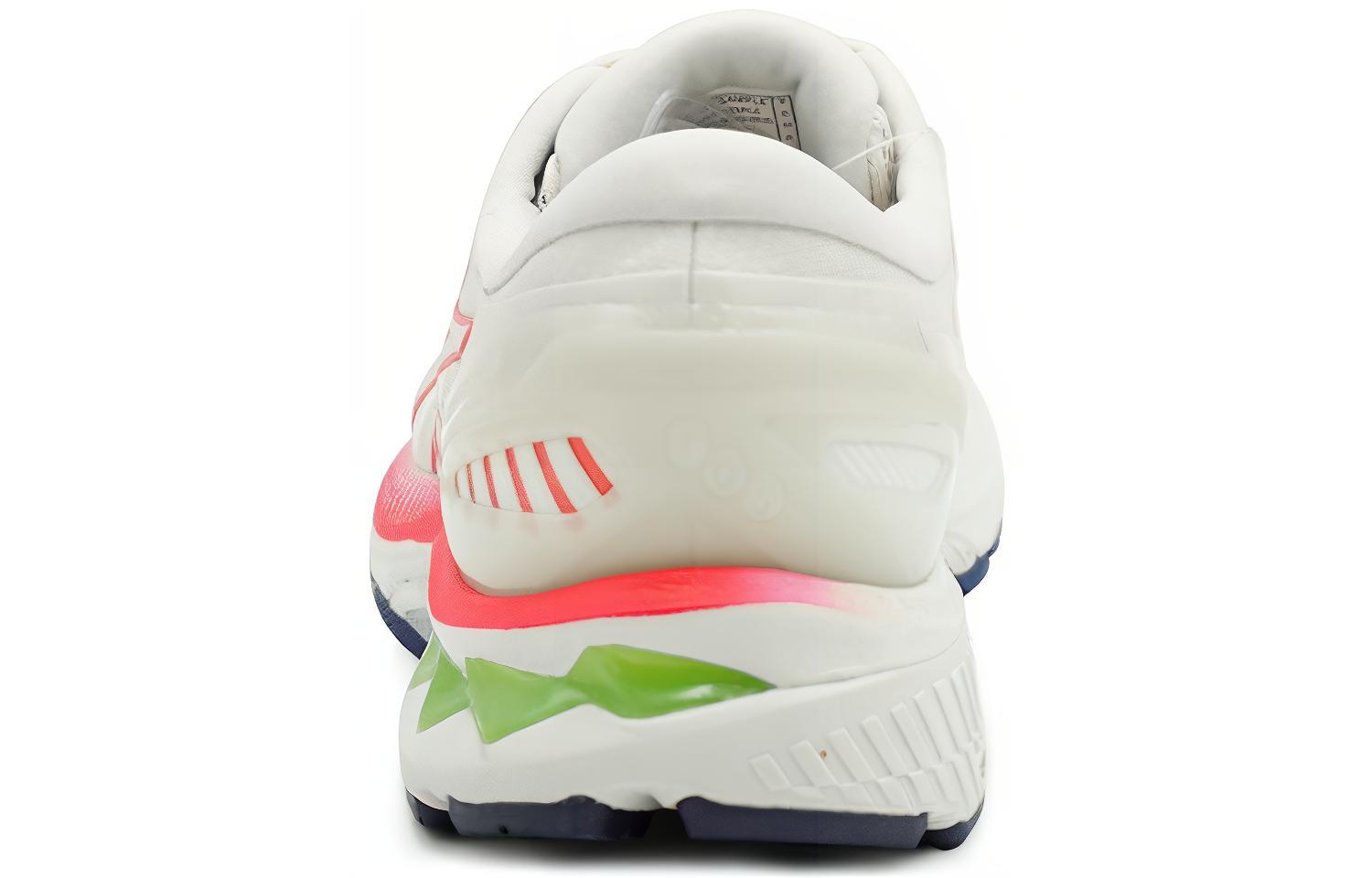 Мужские кроссовки ASICS Gel-Kayano 27 (бело-красные) — 灰白/桃红 — фото 4