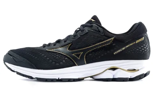 Mizuno Wave Rider 22 Running Shoes Unisex Low Top Black/Gold