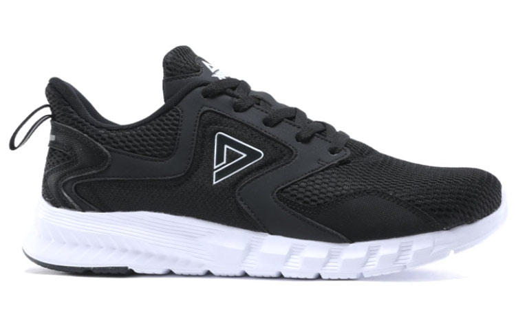 PEAK Mesh Leather, Textile Breathable Low top Running Shoes Men’s Black