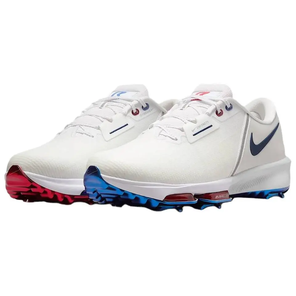 Nike Infinity Tour 2 Golf Shoes Unisex White Blue Red