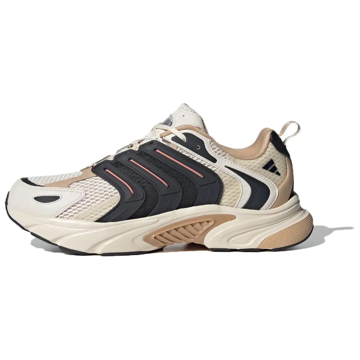 Adidas Slip Resistant, Abrasion Resistant, Breathable Low top Casual Running Shoes Unisex Beige Black