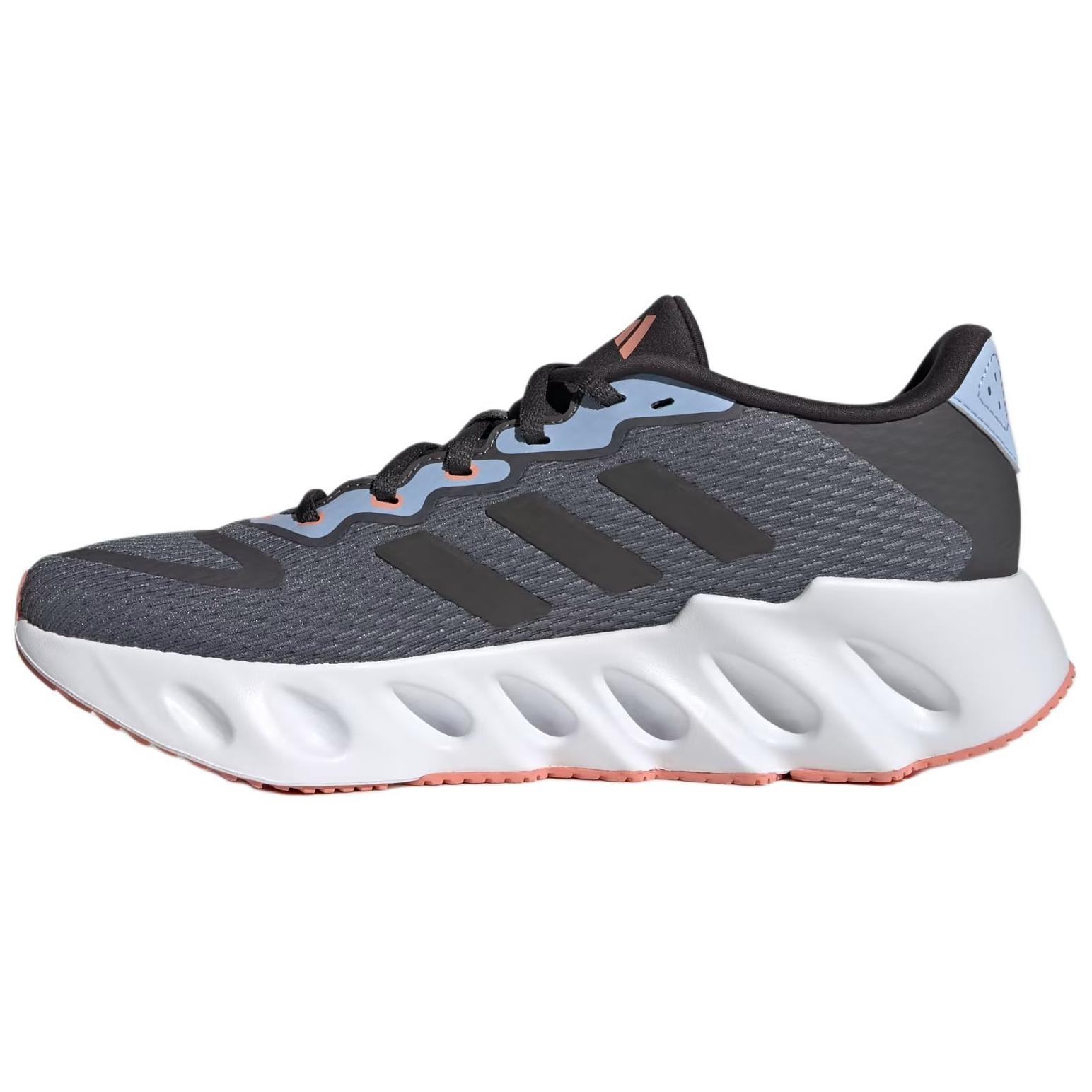 Adidas Switch Run Cushioning, Wear Resistant Low top Casual Running Shoes Women's Black White Blue