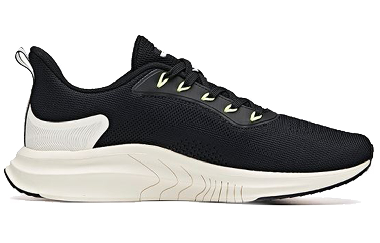 Anta Comfortable Cushioning Slip Resistant Abrasion Resistant Low top Running Shoes Men’s Black