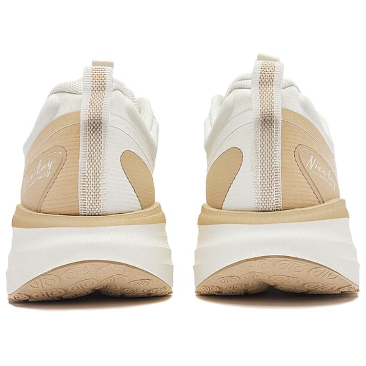 QIAODAN Wear resistant And Lightweight Low top Casual Running Shoes Women’s White Brown