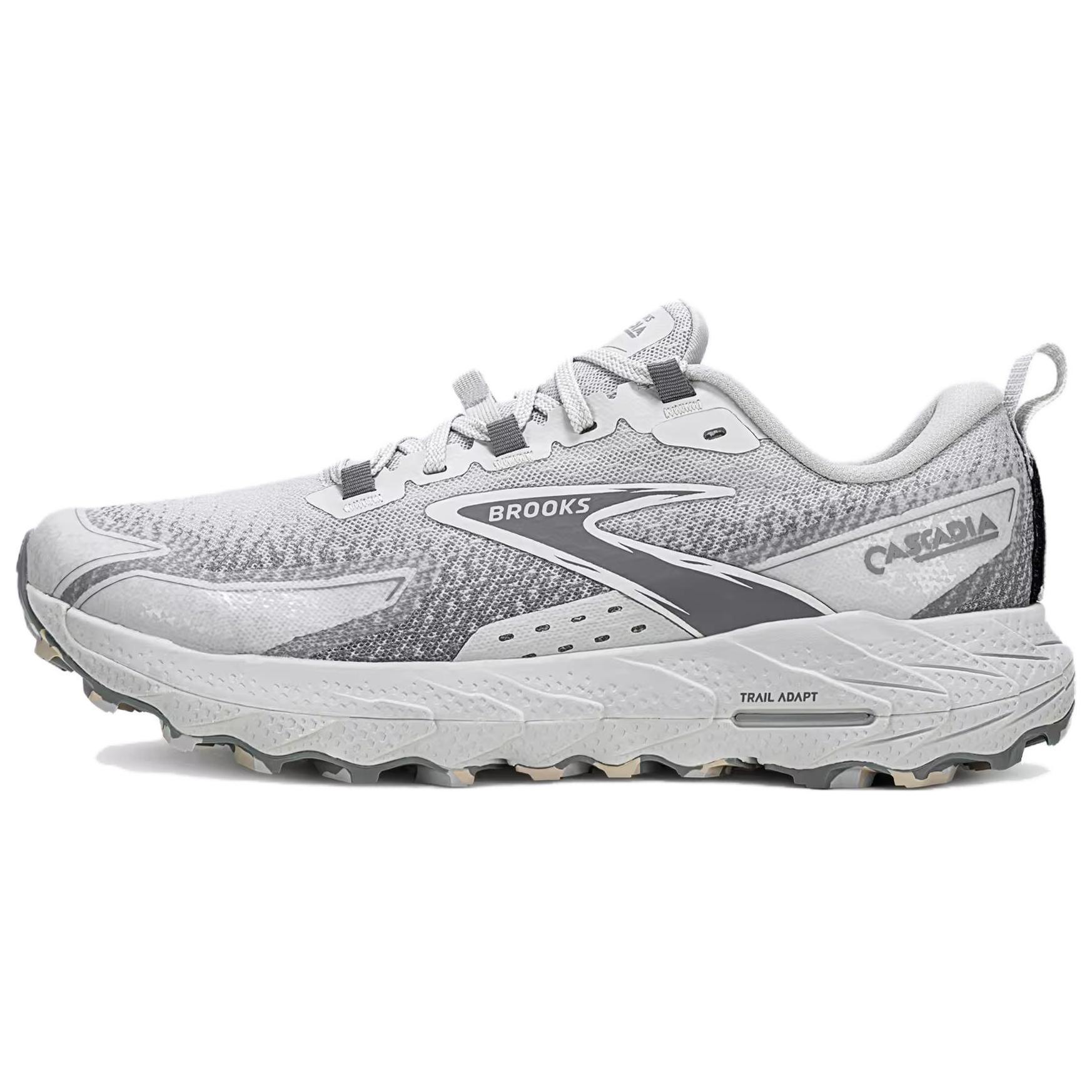 Brooks Cascadia18 Low top Running Shoes Men’s White Gray