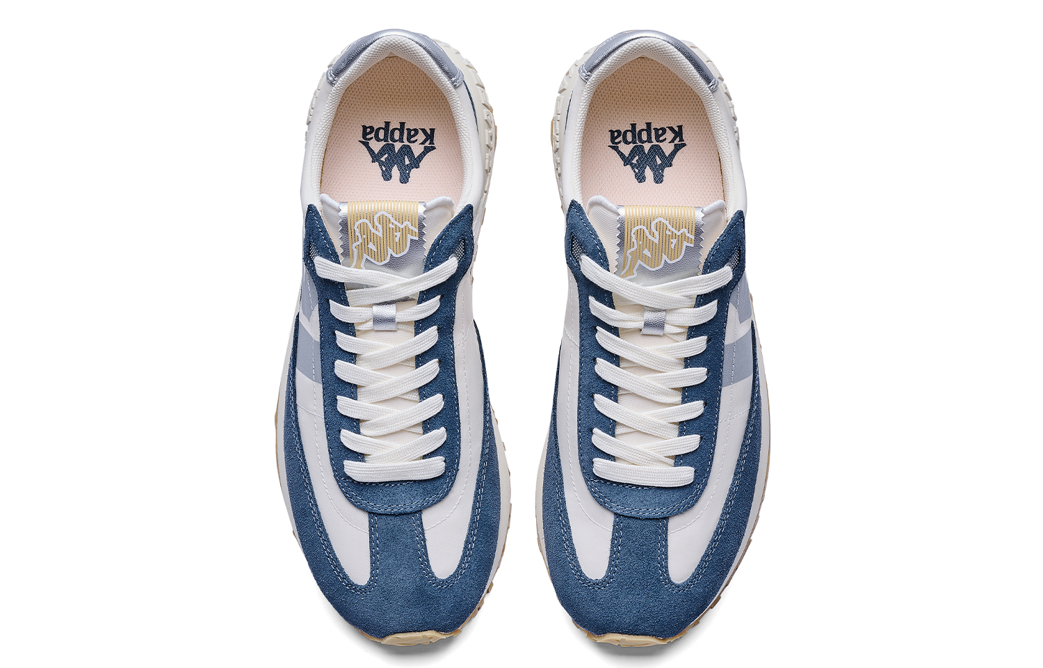 Kappa Slip Resistant Abrasion Resistant Low top Running Shoes Unisex Blue White