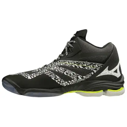 Mizuno Wave Lightning Z6 Mid top Athletic Shoes Men's Black