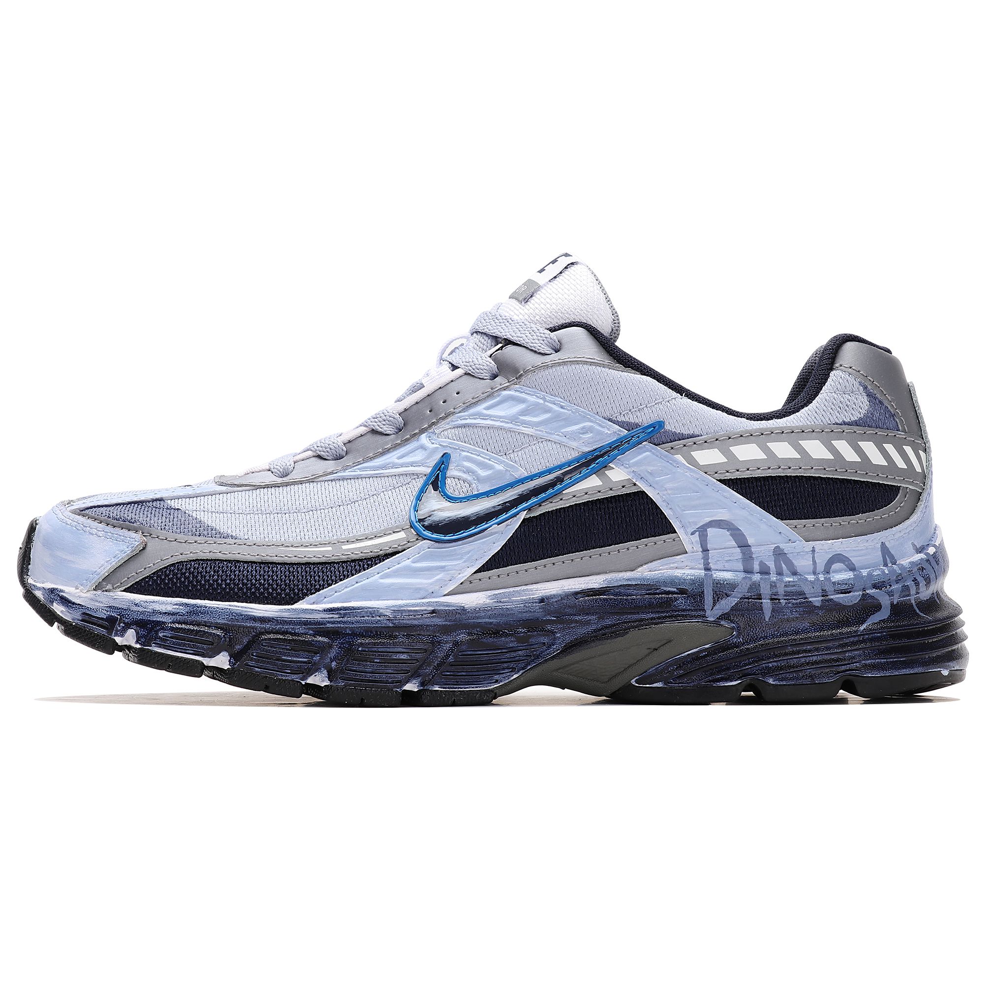 Nike Initiator Abrasion Resistant Abrasion Resistant Low top Casual Running Shoes Men’s Gray Purple