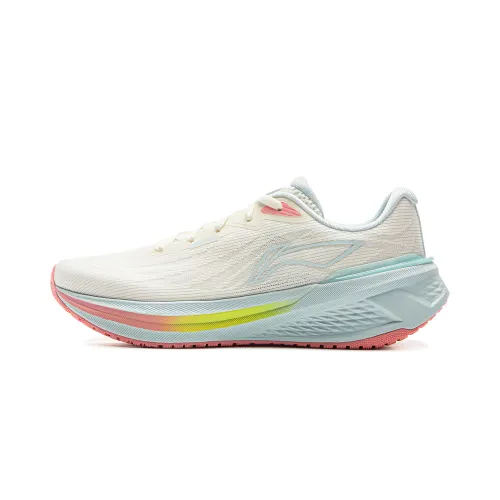 Li Ning My Leap 3.0 Cushioning Breathable Low top Casual Sprint Running Shoes Women's Ecru