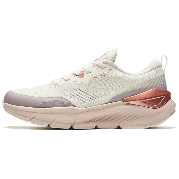 Anta Breathable And Lightweight Low top Running Shoes Women’s White Purple