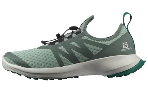 SALOMON Comfortable Fabric Abrasion Resistant Low top Running Shoes Men's Light Blue