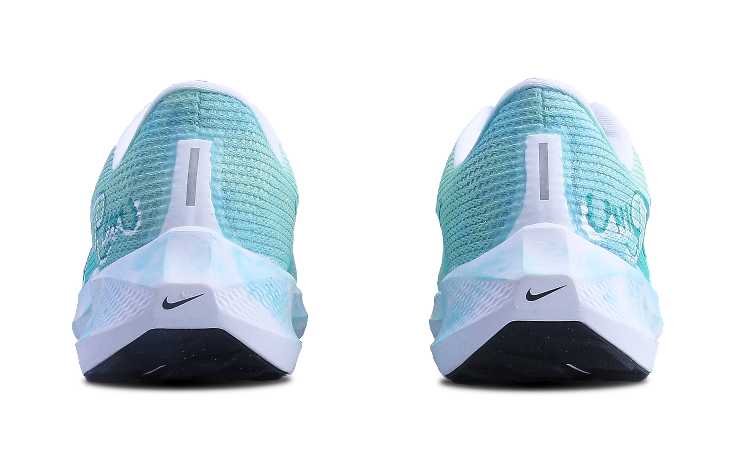 Nike Air Zoom Pegasus 40 Slip Resistant, Abrasion Resistant, Breathable Low top Running Shoes Unisex White Green Blue