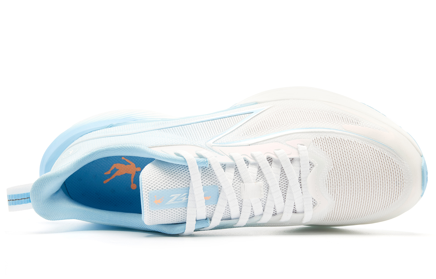 QIAODAN Flying Shadow TEAM3.0 Low top Q KUNGFU PRO HP Rebound Technology Casual Training Running Shoes Men’s White Blue