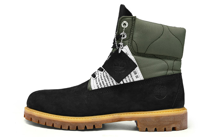Timberland PREMIUM 6 Inch Short Outdoor Boots Men's Black Green Wide Fit