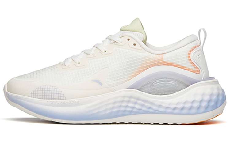 Anta Slip Resistant, Abrasion Resistant, Lightweight Low top Running Shoes Women’s White Yellow