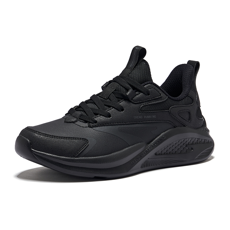 Erke Lingyue 1 Abrasion Resistant Abrasion Resistant Low top Casual City Commuting Running Shoes Men’s Jet Black