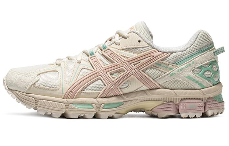 Asics Gel-Kahana 8 round toe lace-up comfortable fabric synthetic leather low-top training running shoes women's off-white