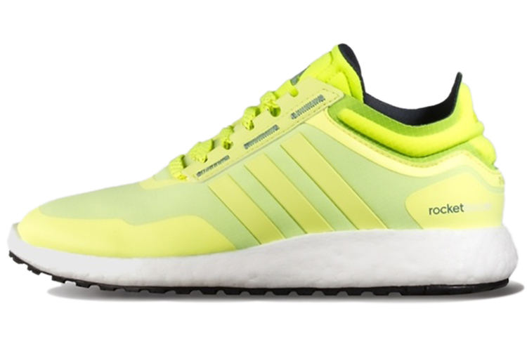 Adidas Rocket Boost Running Shoes Women's Low Top Neon Yellow