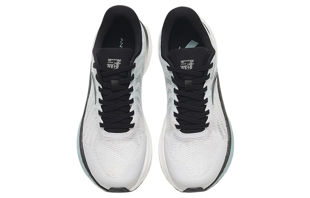 Anta Lace Up Slip Resistant Abrasion Resistant Slip Resistant Abrasion Resistant Low top Running Shoes Men’s Gray Black