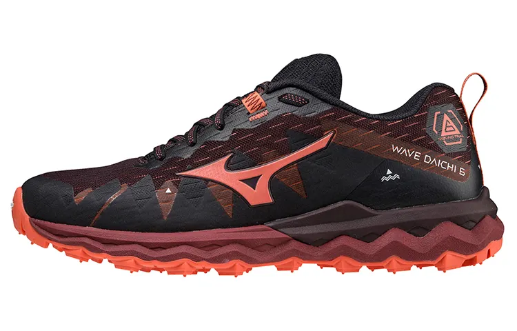Mizuno Wave Daichi 6 Comfortable Breathable Low top Running Shoes Women's Black Red