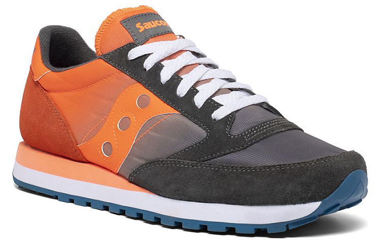 Saucony Jazz Original Fade Comfortable Breathable Low top Running Shoes Men’s Orange Gray