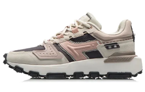 Li Ning Cloud Sword Running Shoes Women's Low Top Surface Gray/Pearl White