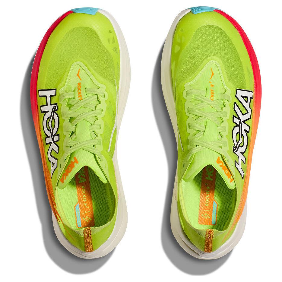 HOKA ONE ONE Rocket X 2 Lettuce Solar Flare