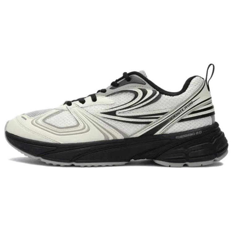 FILA Interrun Low top Casual Running Shoes Unisex White Black