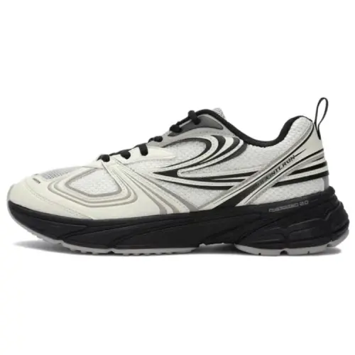 FILA Interrun Low top Casual Running Shoes Unisex White Black