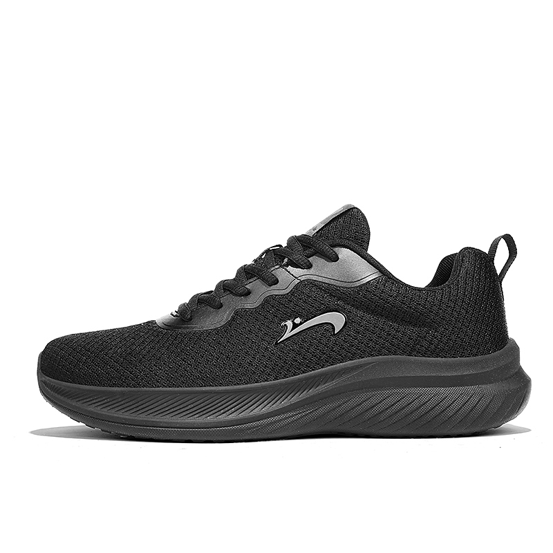 K bird Comfortable Cushioning Breathable Low top Casual Running Shoes Men’s Black