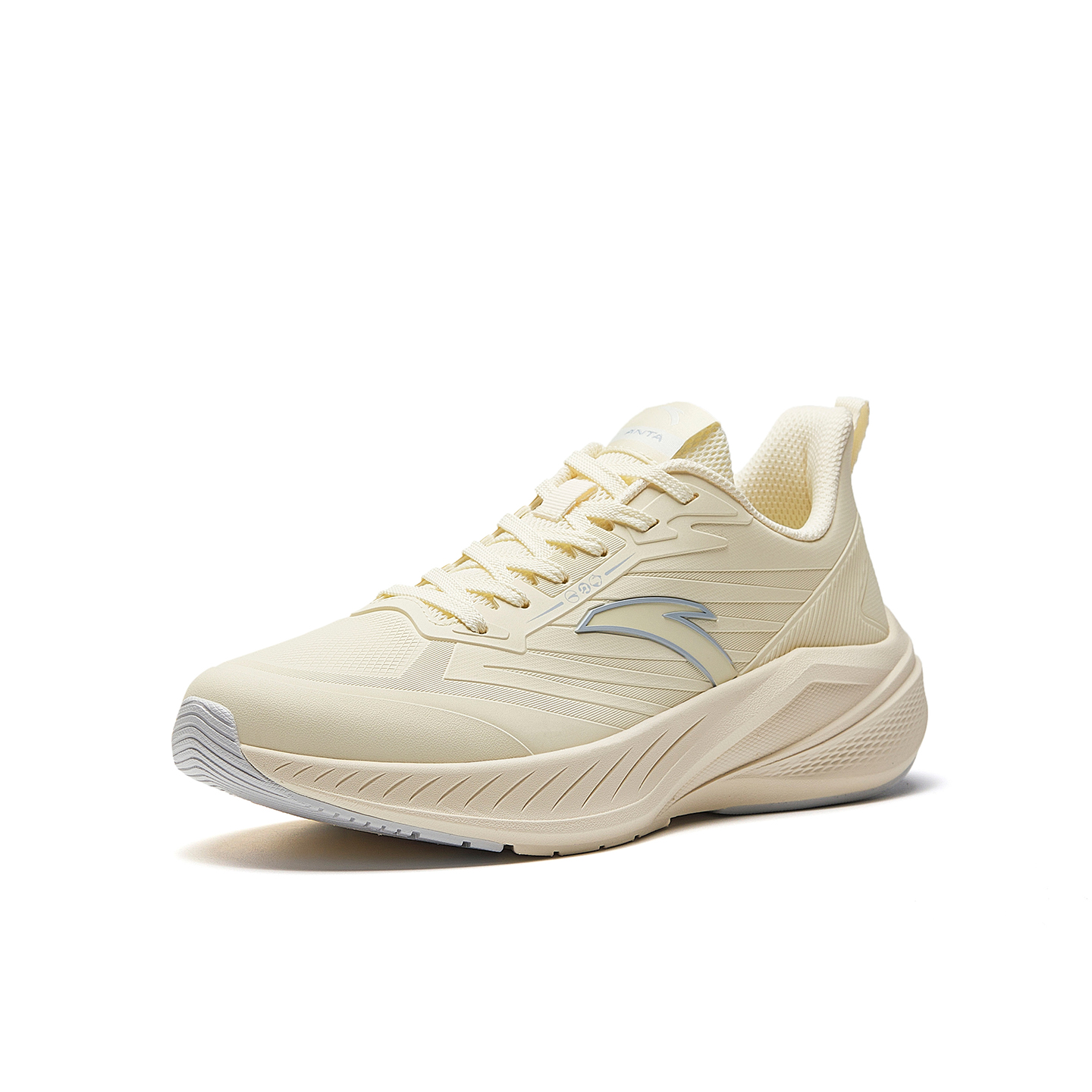 Anta Yunju Cushioning Lightweight Rebound Low top Running Shoes Women’s Light Beige White Dusty Blue