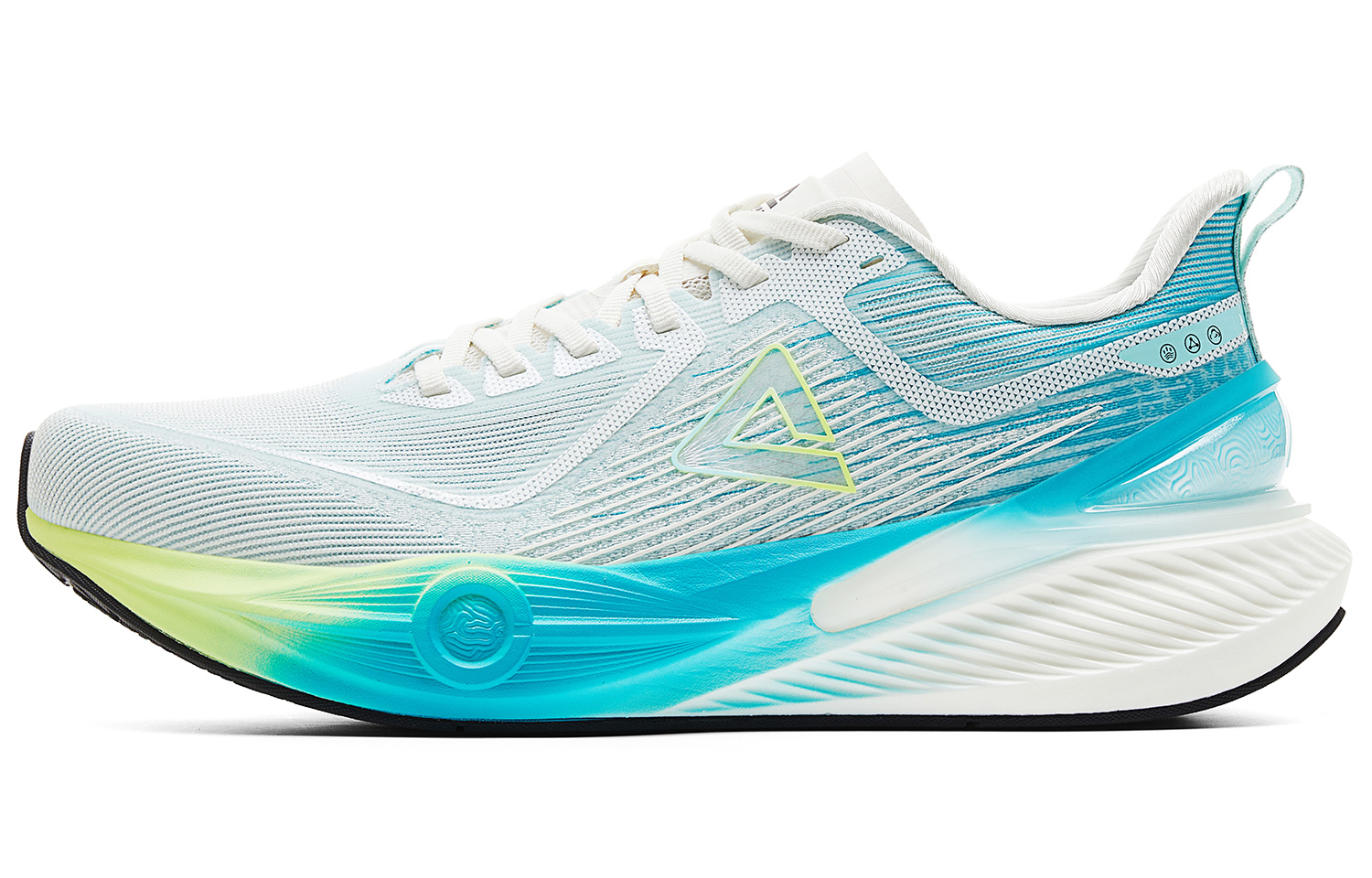 PEAK Taichi 7.0 PRO Cushioning Slip Resistant Abrasion Resistant Low top Training Running Shoes Men’s Milk White Blue
