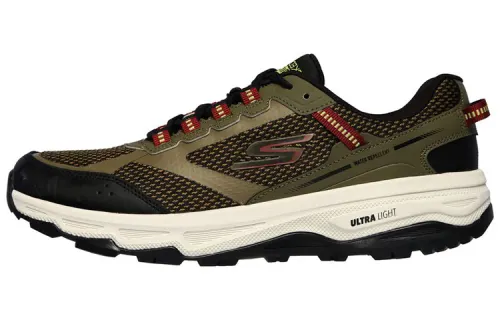 Skechers Go Run Trail Low top Casual Running Shoes Men's Green Black
