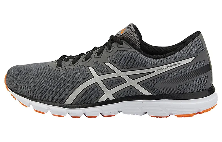 Asics Gel Zaraca 5 Sports Abrasion Resistant Low top Running Shoes Men's Gray White