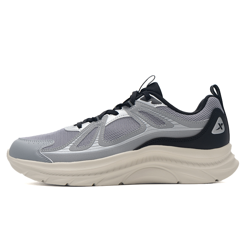 XTEP Cushioning Slip Resistant Low top Running Shoes Men’s Gray